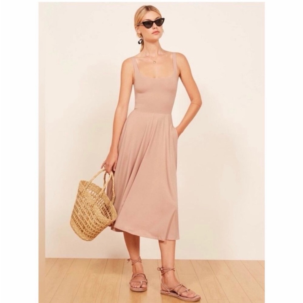 Reformation Blush Midi Dress
